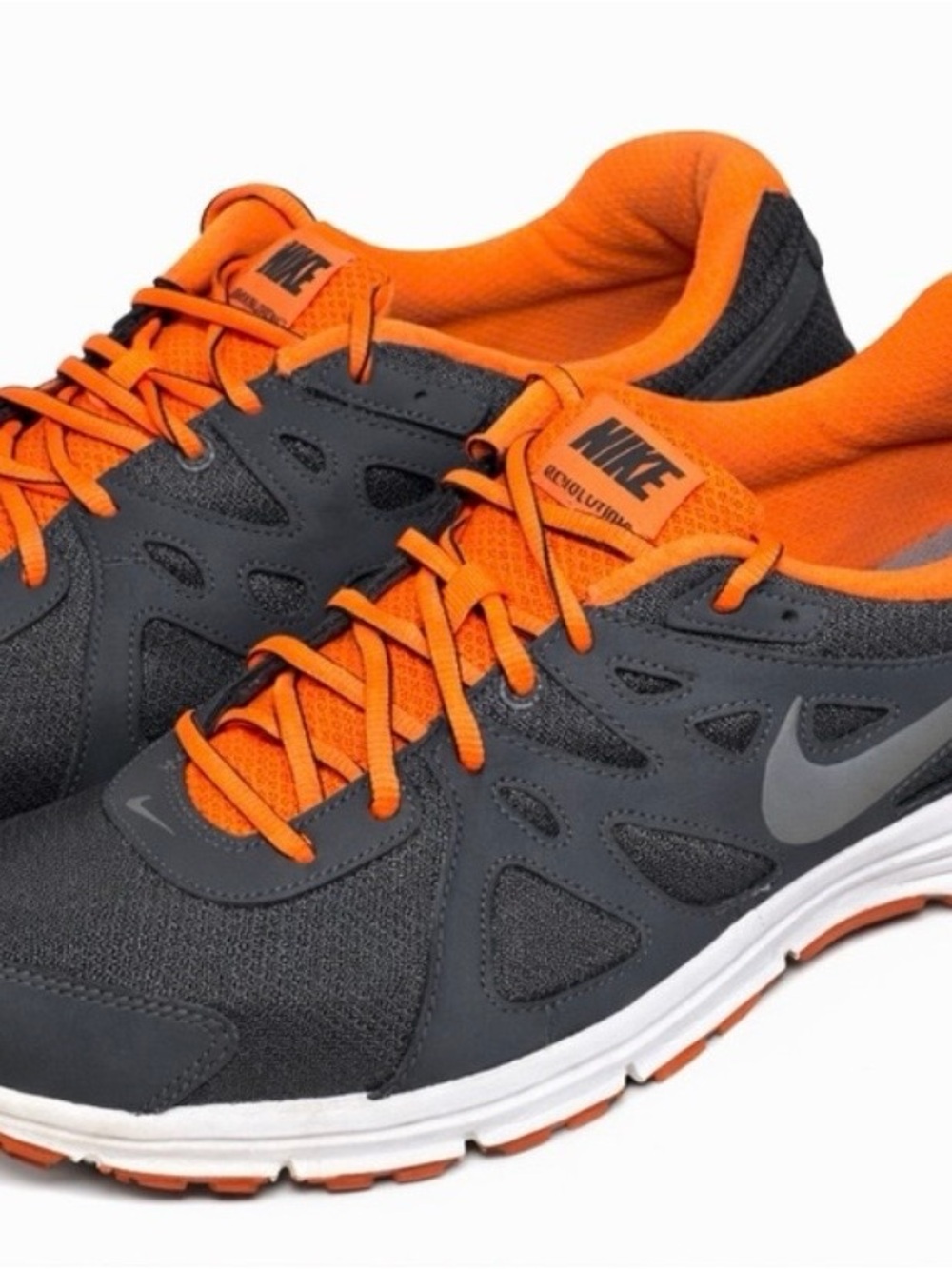 Nike Orange & Dark Gray Athletic Sneakers